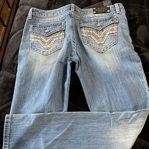 Harley Davidson ladies boot cut rhinestone pocket